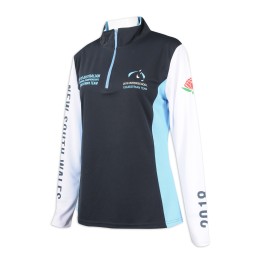 P1094 Custom-made contrast Polo shirt Half-breasted zipper 100% polyester Australian equestrian competition Polo shirt supplier P1094 Custom-made contrast Polo shirt Half-breasted zipper 100% polyester Australian equestrian competition Polo shirt supplier